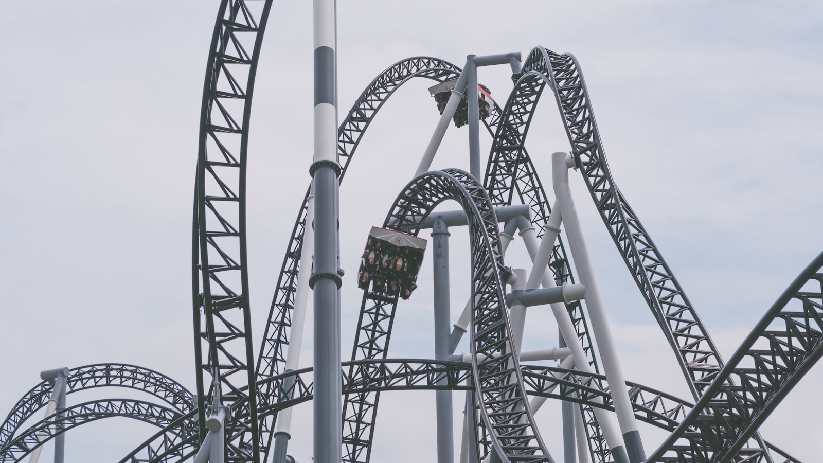 Roller coaster near Dollywood in Pigeon Forge
